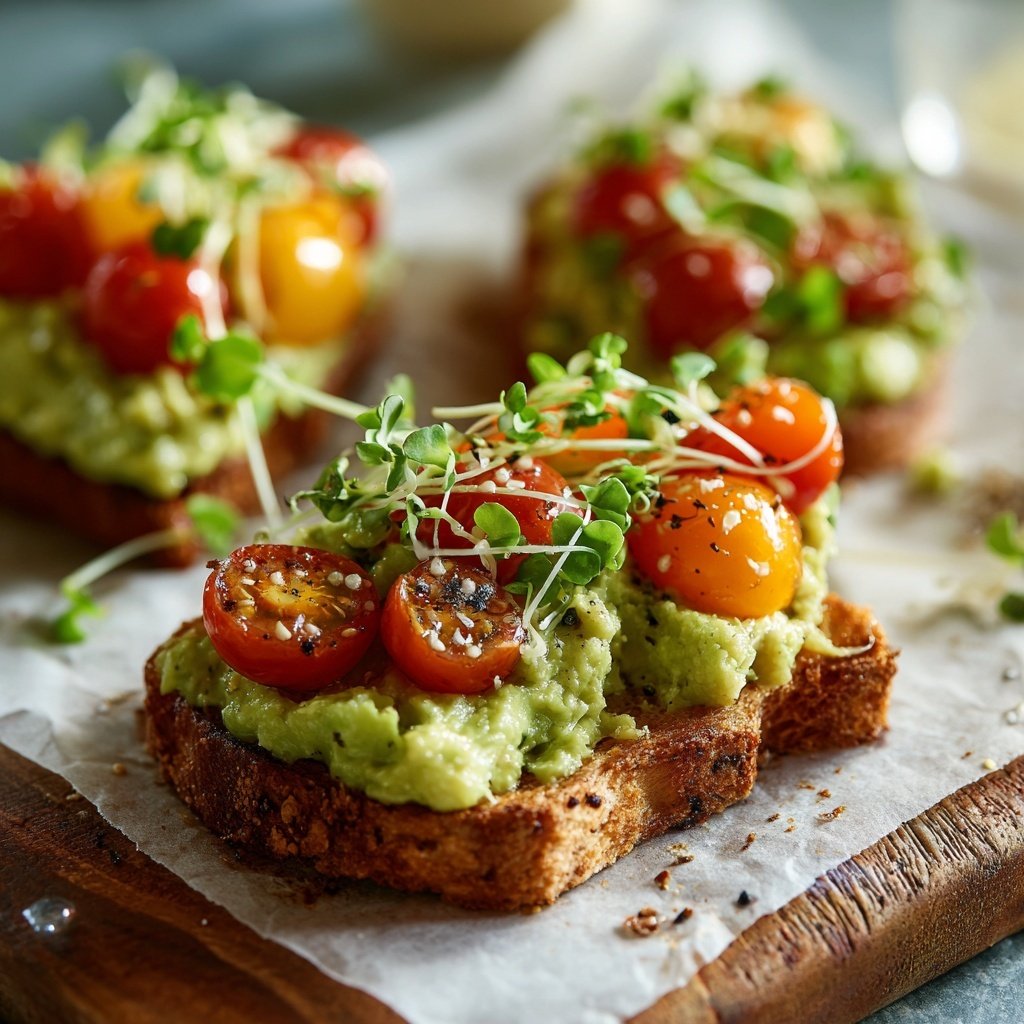Avocado Cucumber Toast Idea