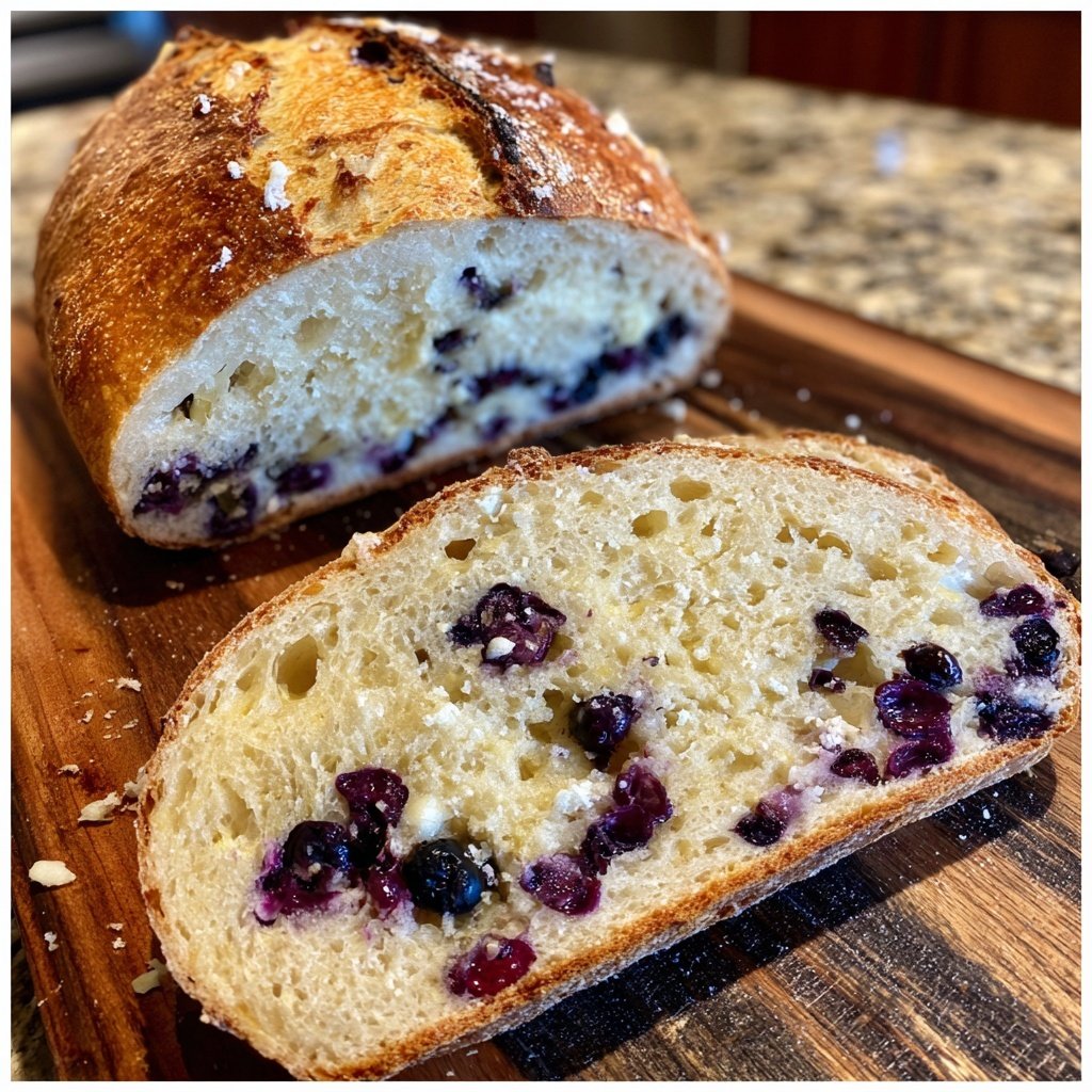Blueberry Lemon Sourdough with Cardamom Spice