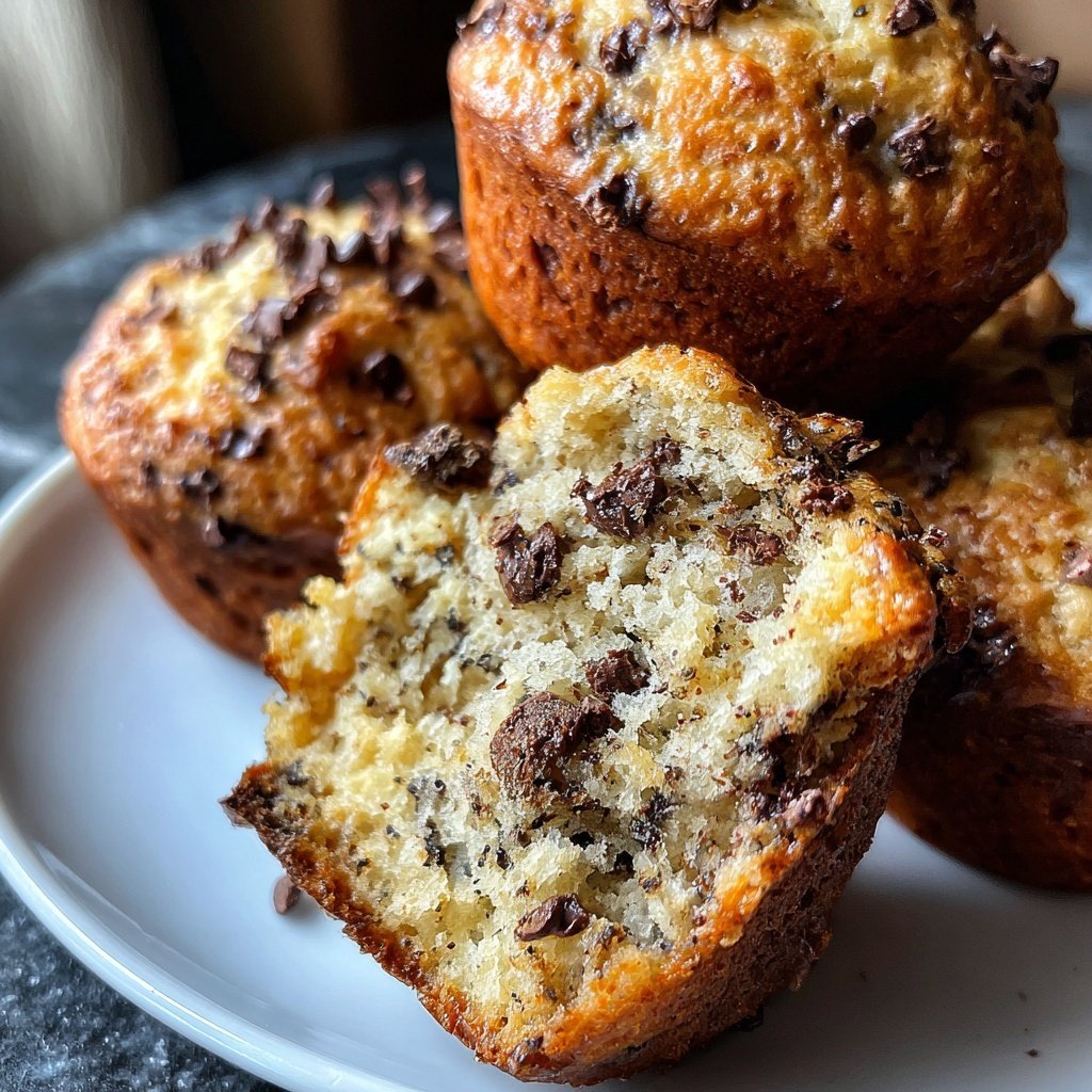Chocolate Chip Banana Cupcake Treats