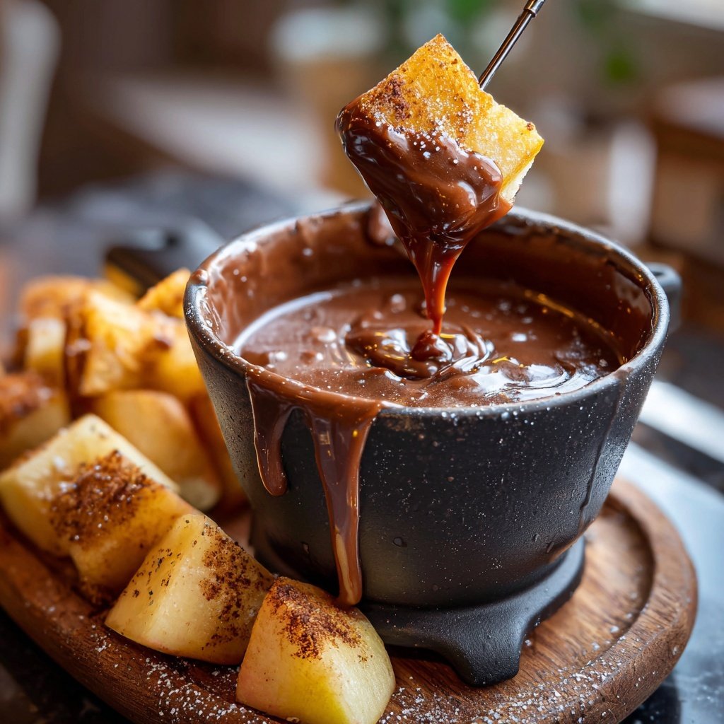 Caramelized Apple Chocolate Fondue