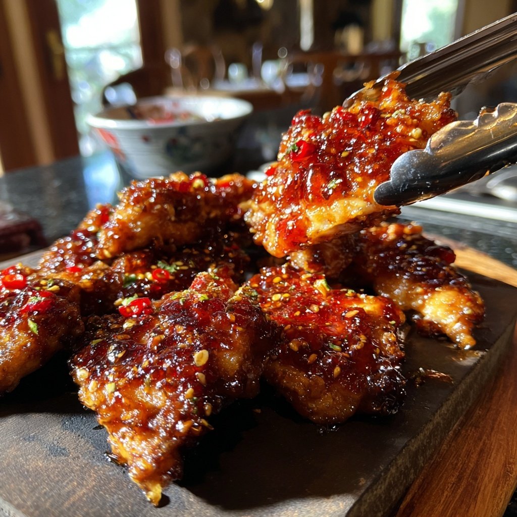 Sweet and Spicy Glazed Chicken