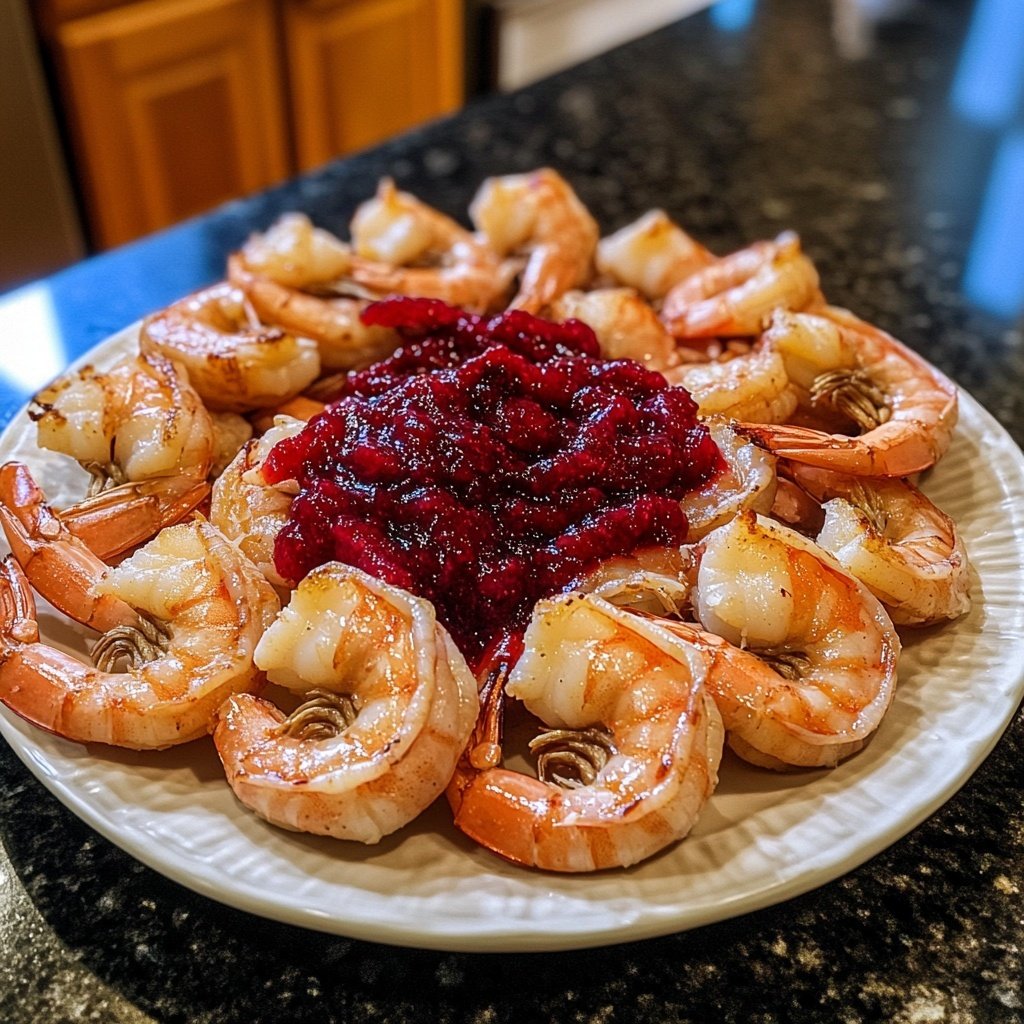 Roasted Shrimp Cranberry Cocktail Sauce