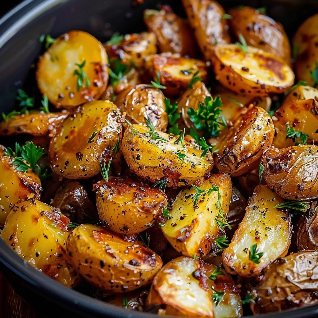 Crockpot Parmesan Roasted Potatoes