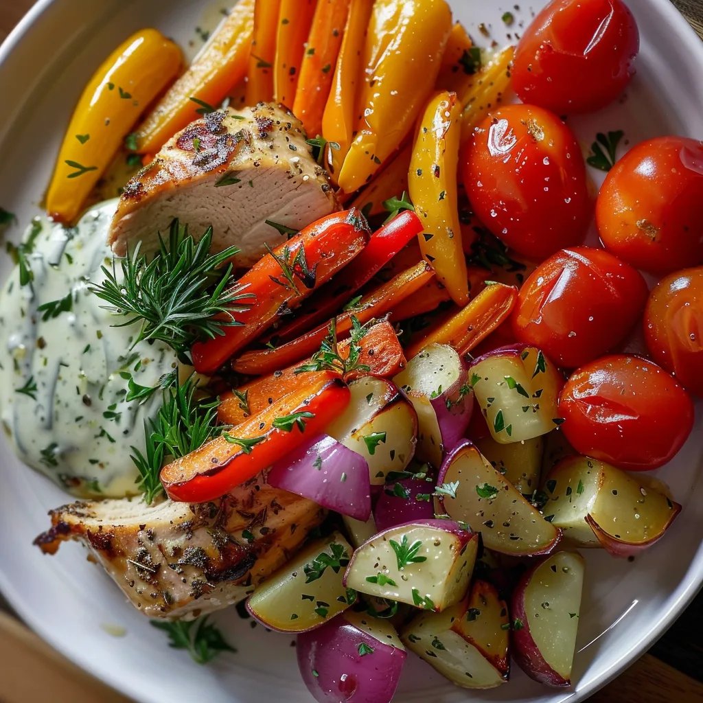 20-Minute Veggie Turkey with Herb Ranch