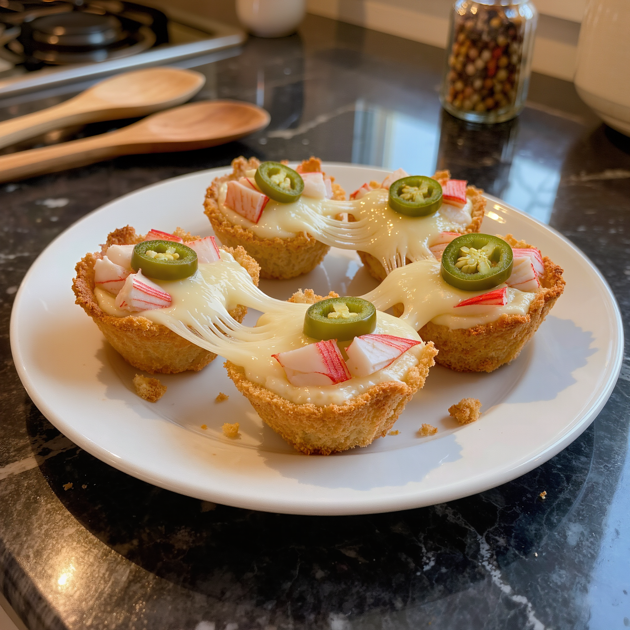 Crab-Cream Cheese Jalapeno Bites