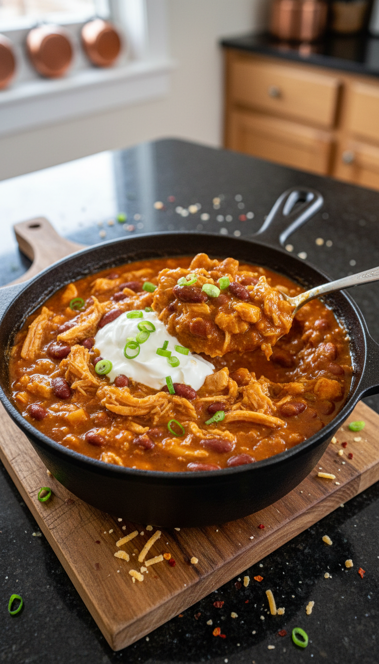Buffalo Chicken Chili for Game Day