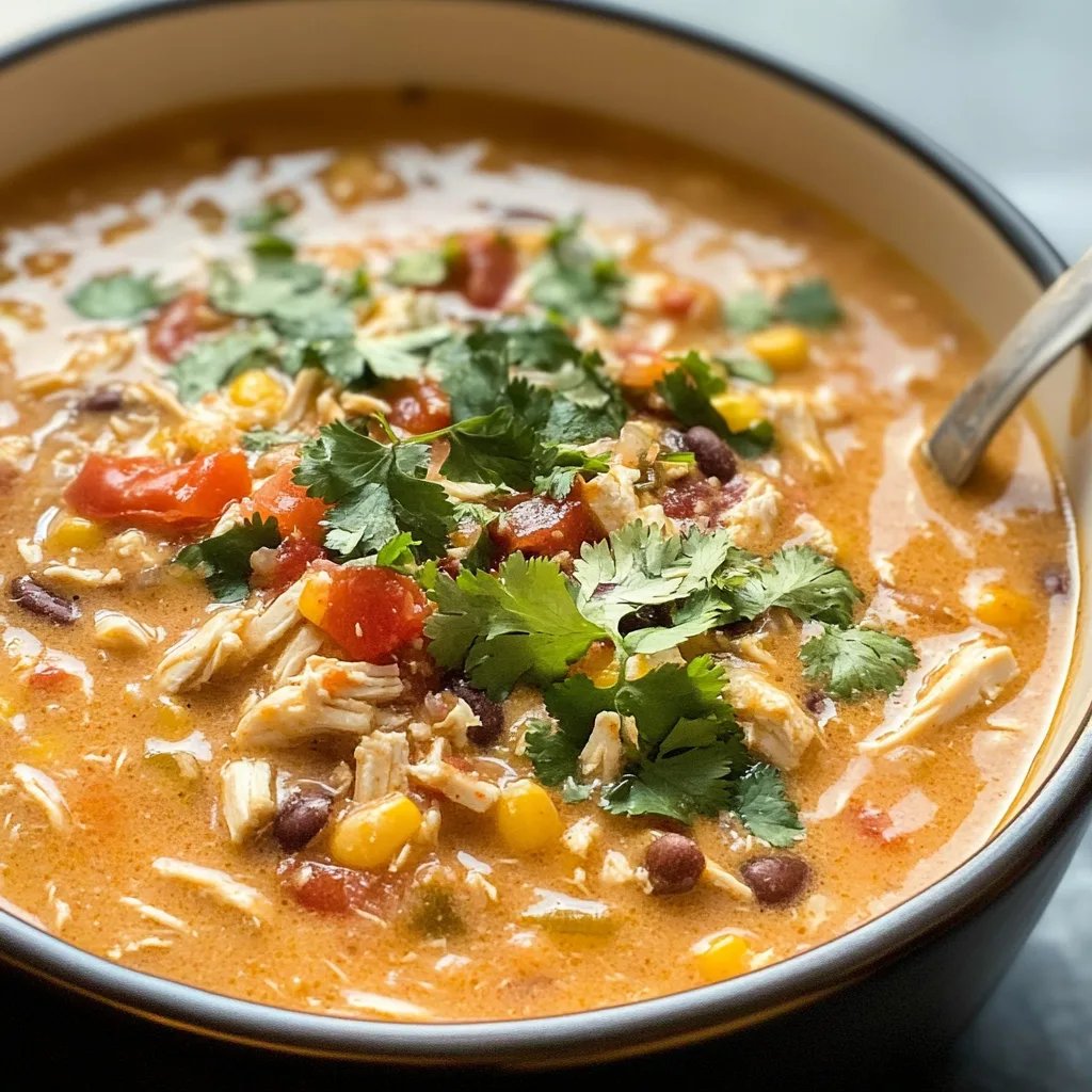 Creamy Chicken Taco Soup