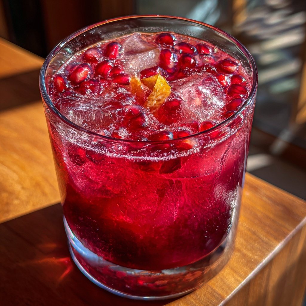 Spiced Pomegranate Cinnamon Cooler