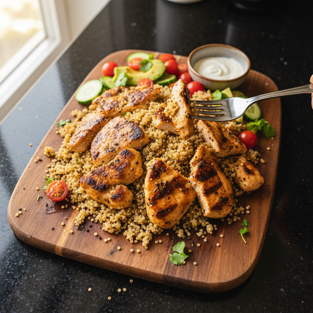 Grilled Chicken and Quinoa Bowl