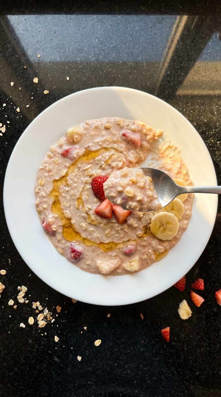 Strawberry Banana Protein Oats