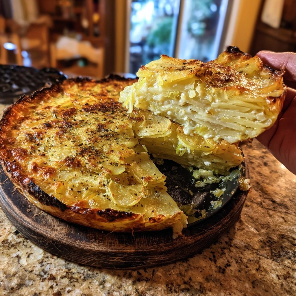 Caramelized Leek Potato Gratin