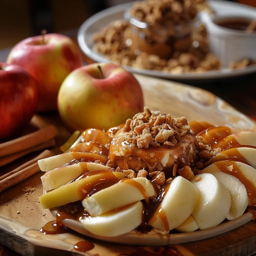 Sweet Caramel Apple Dessert Board