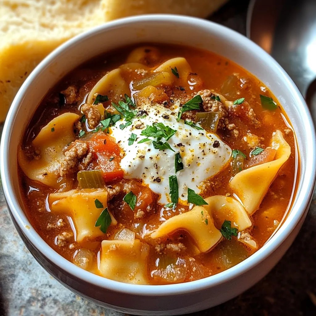 Homemade Lasagna Soup