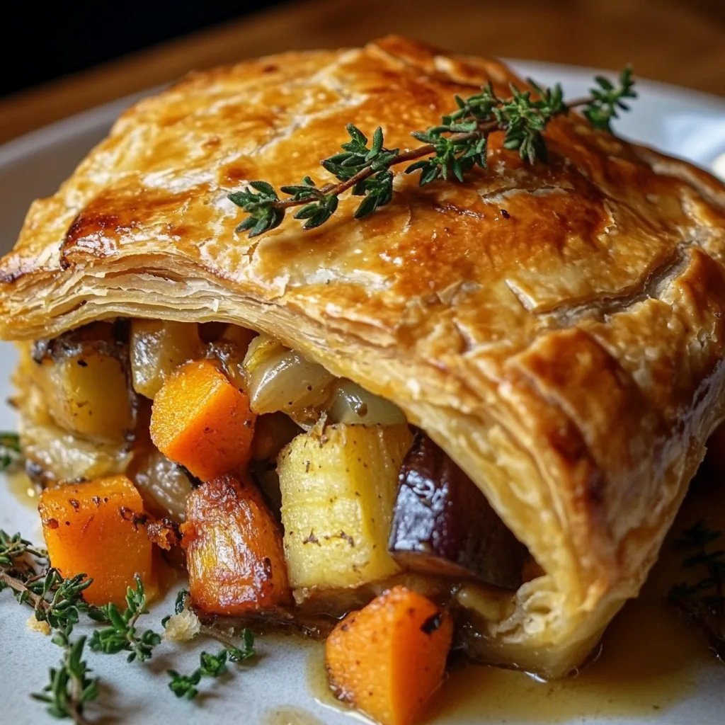 Roasted Autumn Vegetable Pot Pies
