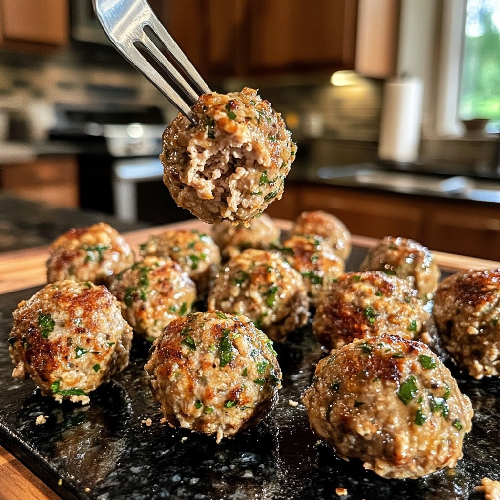 The Juciest Turkey Meatballs