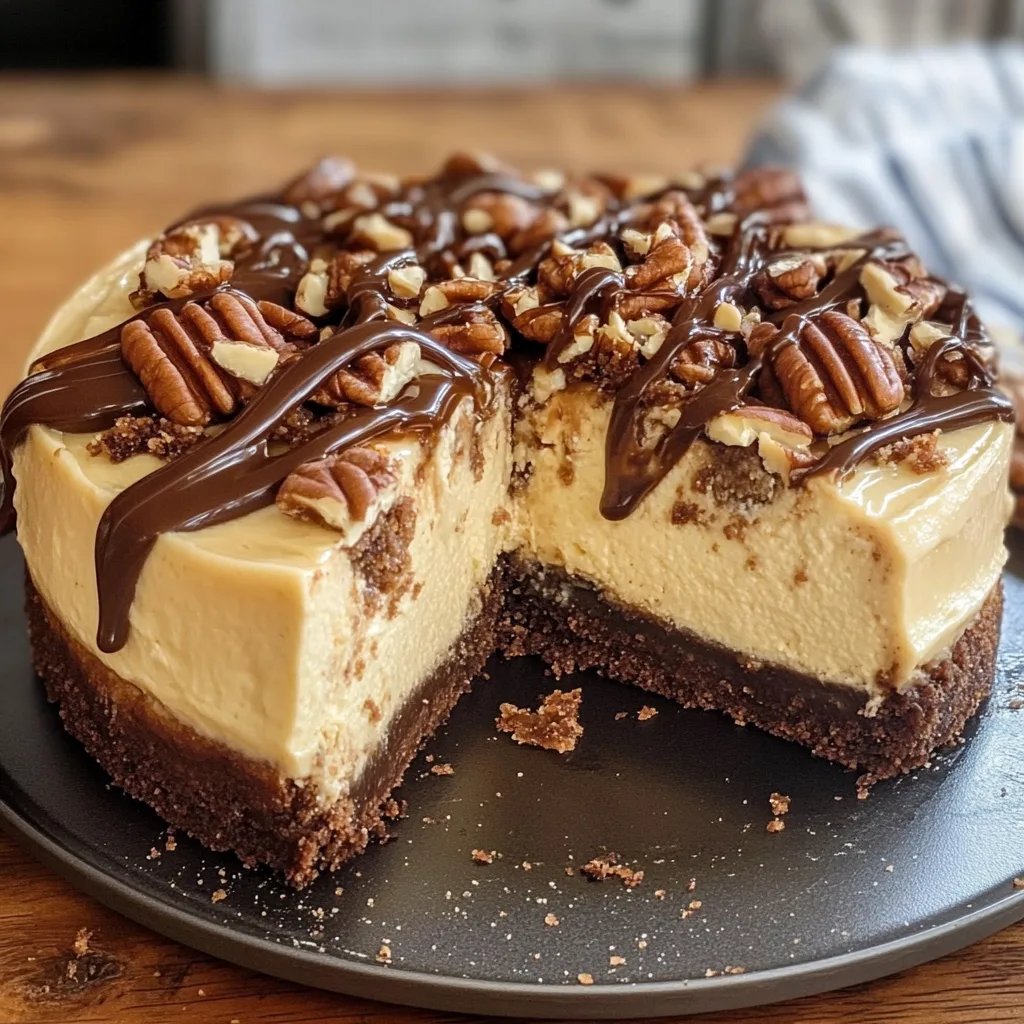 Decadent Pecan Caramel Cheesecake