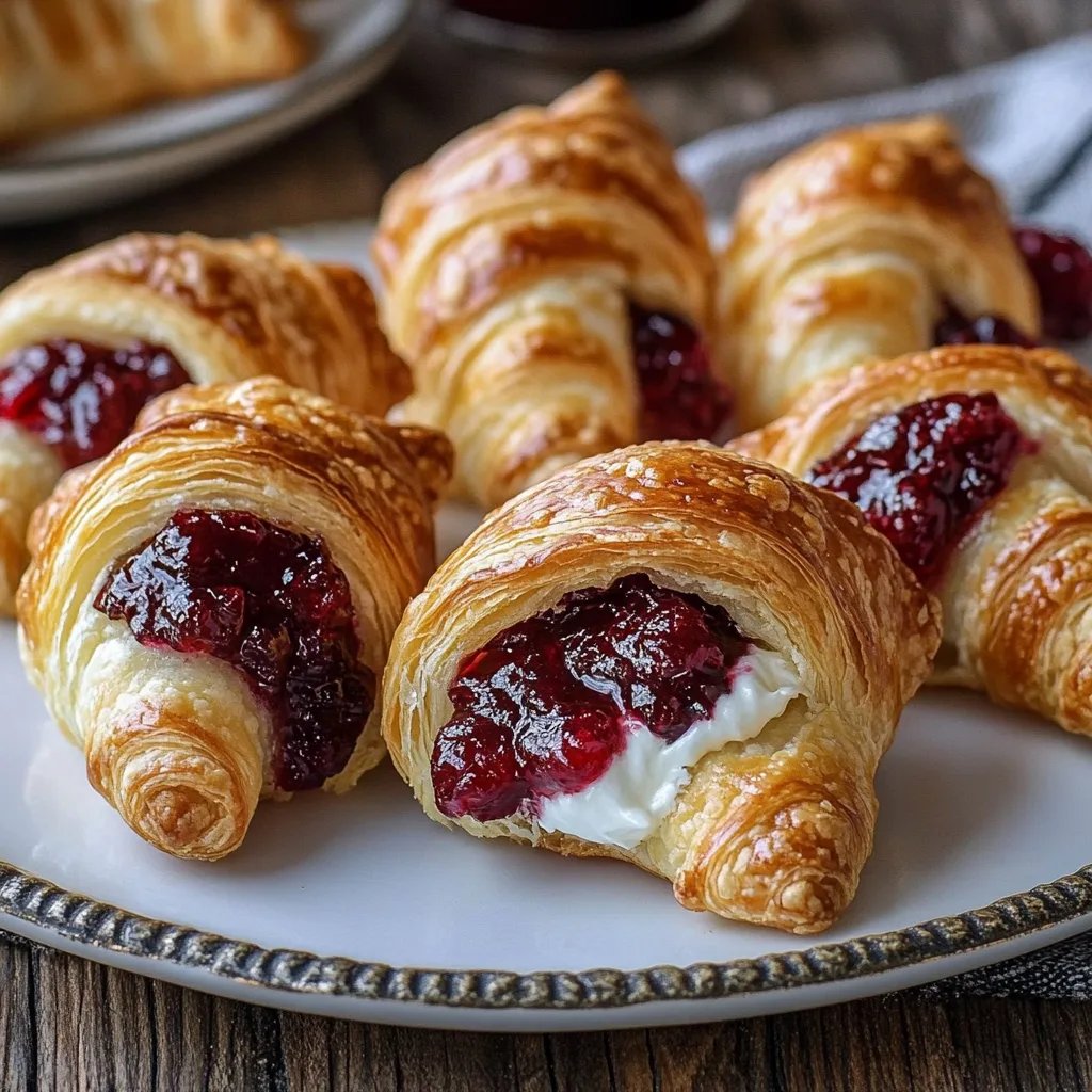 Cranberry Cream Cheese Crescent Bites