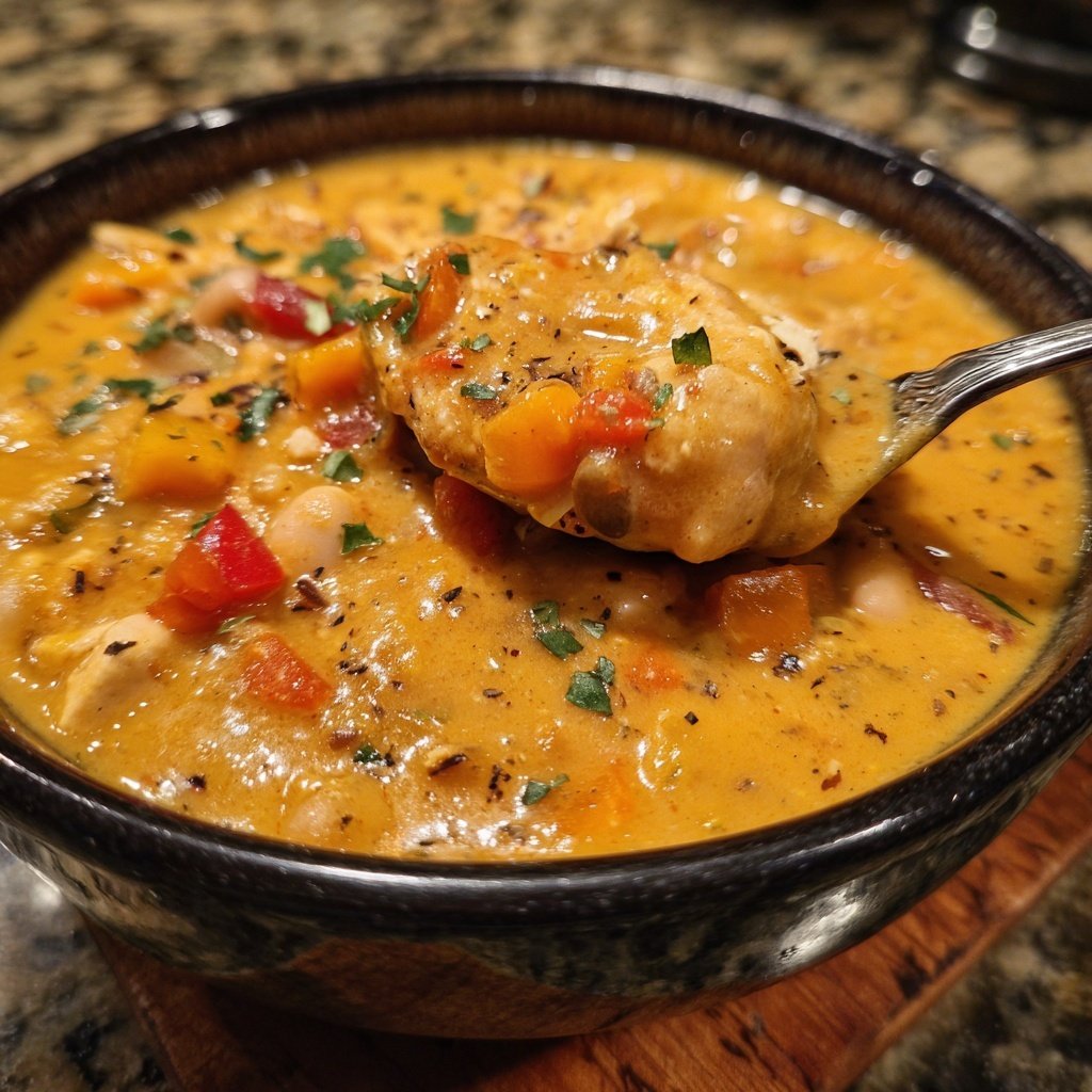 White Bean Pumpkin Turkey Chili