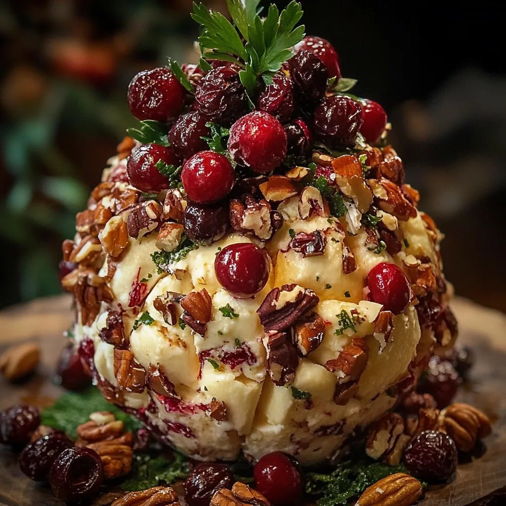 Quick Cranberry-Pecan Cheese Ball
