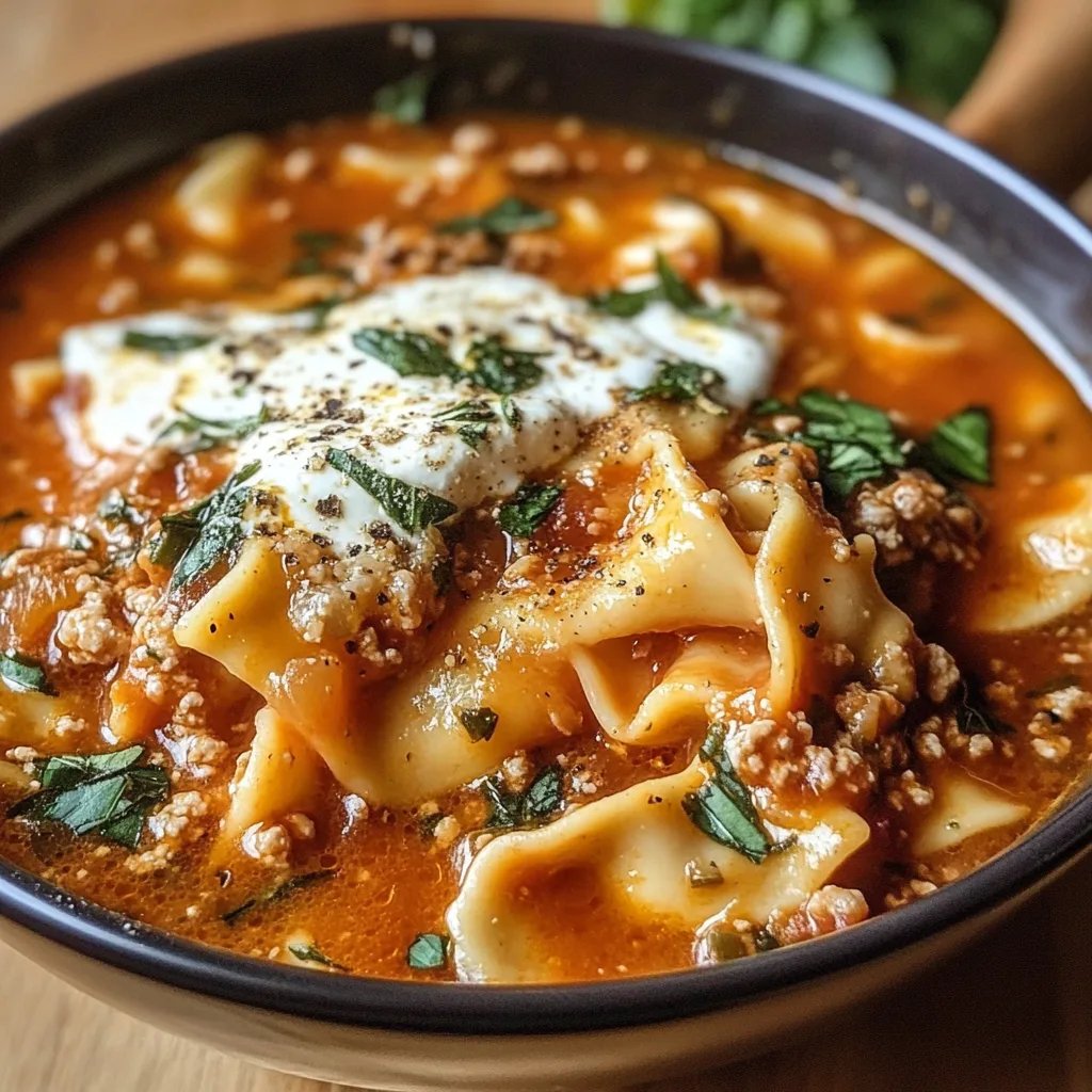 Easy Lasagna Soup Recipe