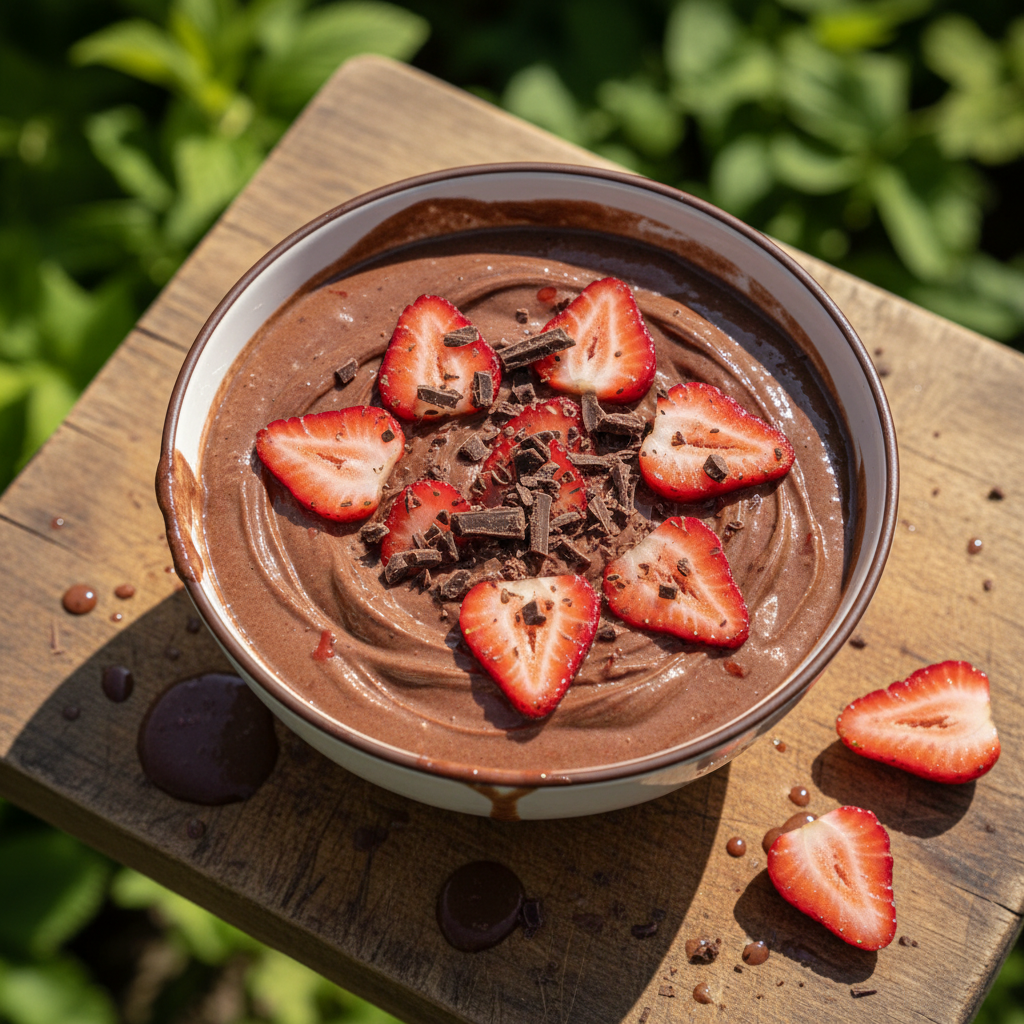 Chocolate Strawberry Smoothie Bowl