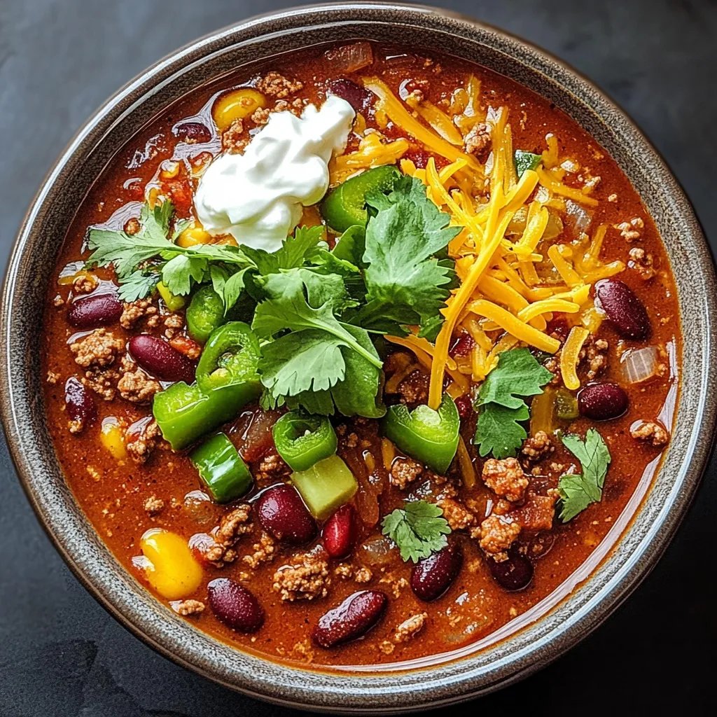 The BEST Easy Stovetop Ground Beef Chili Recipe