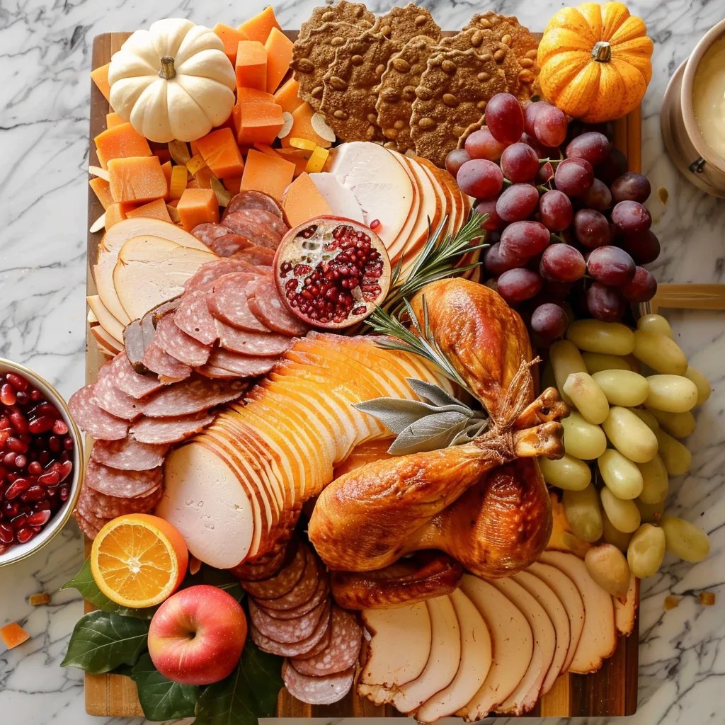 Thanksgiving Turkey Charcuterie Board