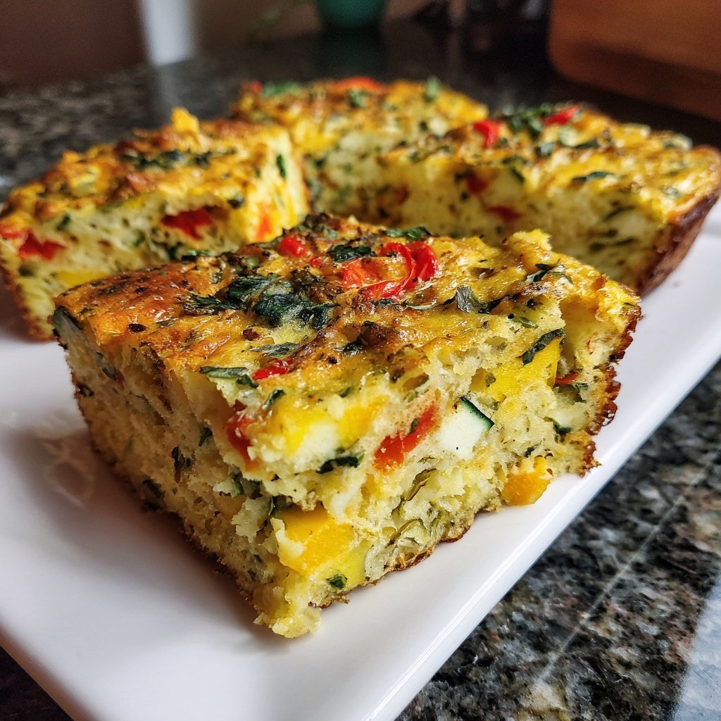 Herbed Vegetable Frittata Squares