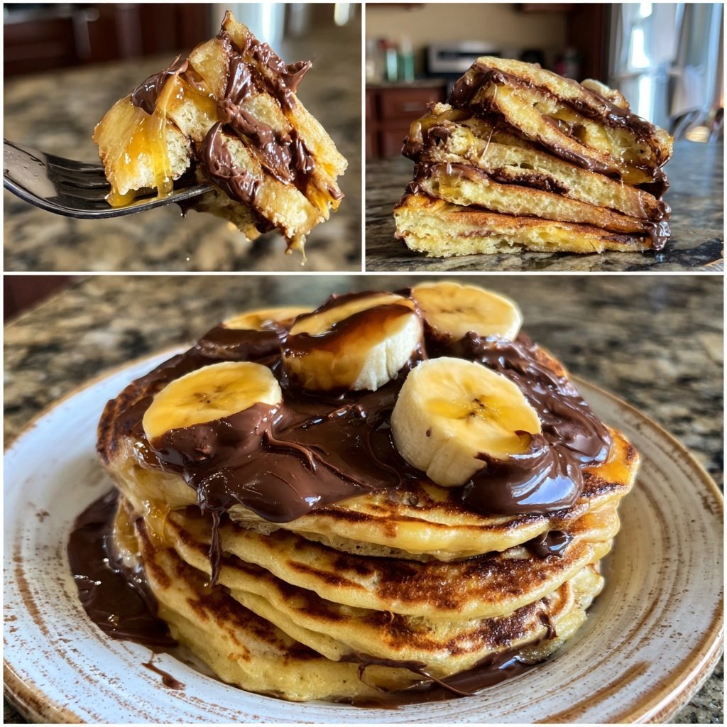 Banana Nutella Pancakes Delight