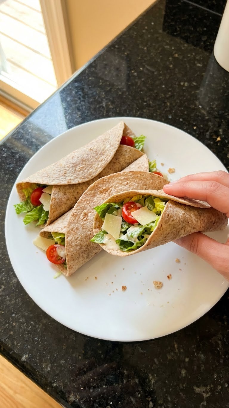 Delightful Caesar Salad Wraps