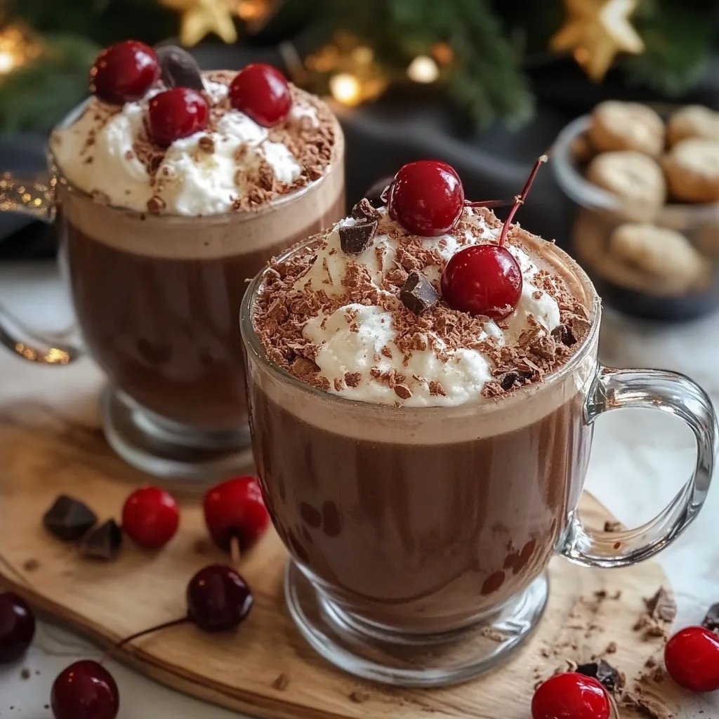 Chocolate Covered Cherry Hot Chocolate