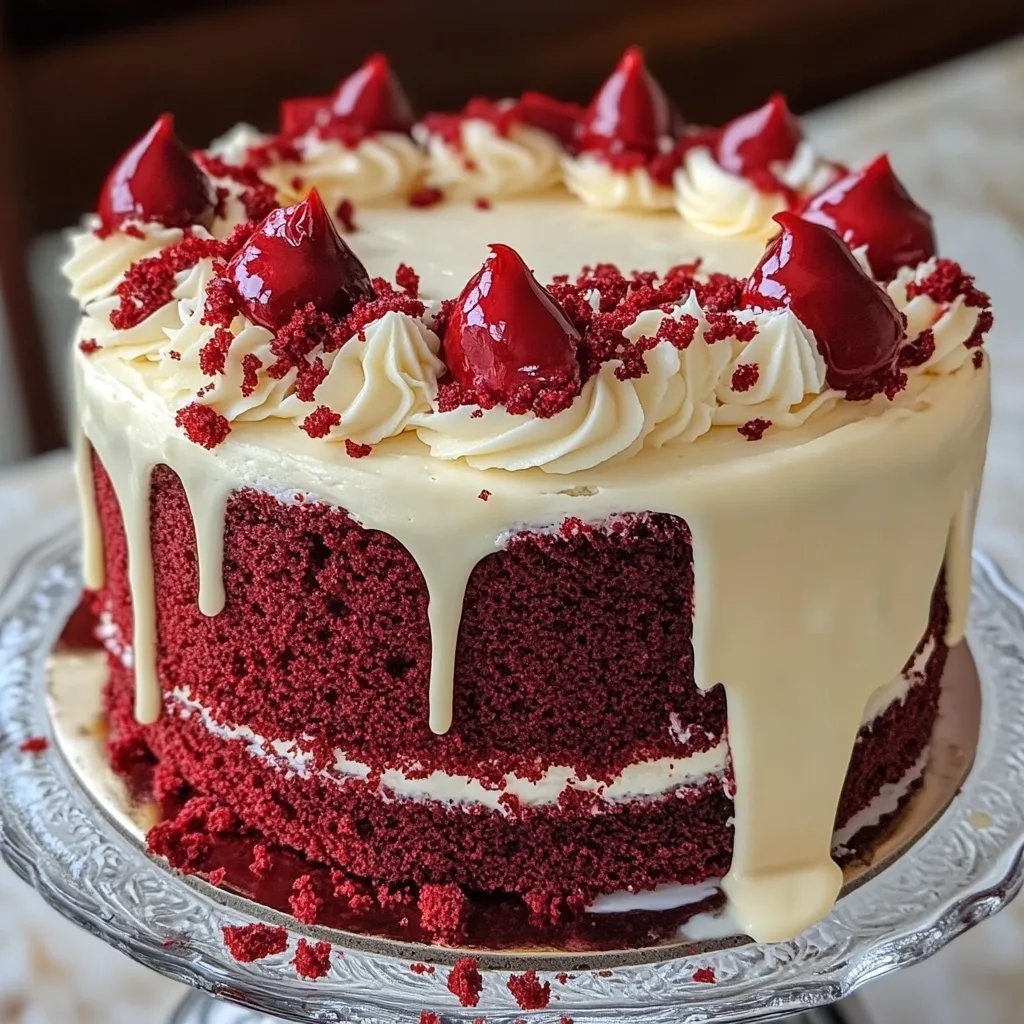 Red Velvet Cake with Extra Icing!
