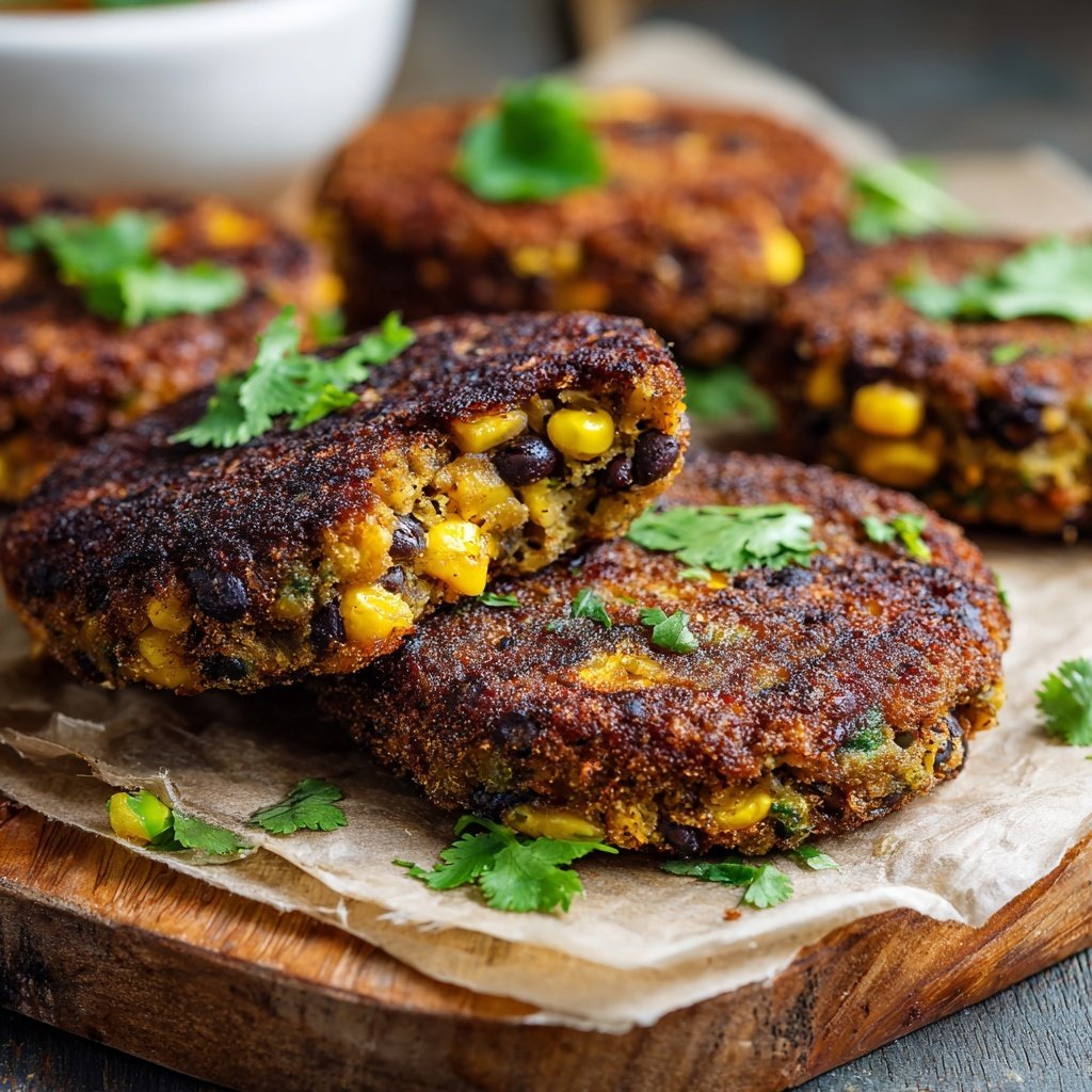 Zesty Black Bean Burgers