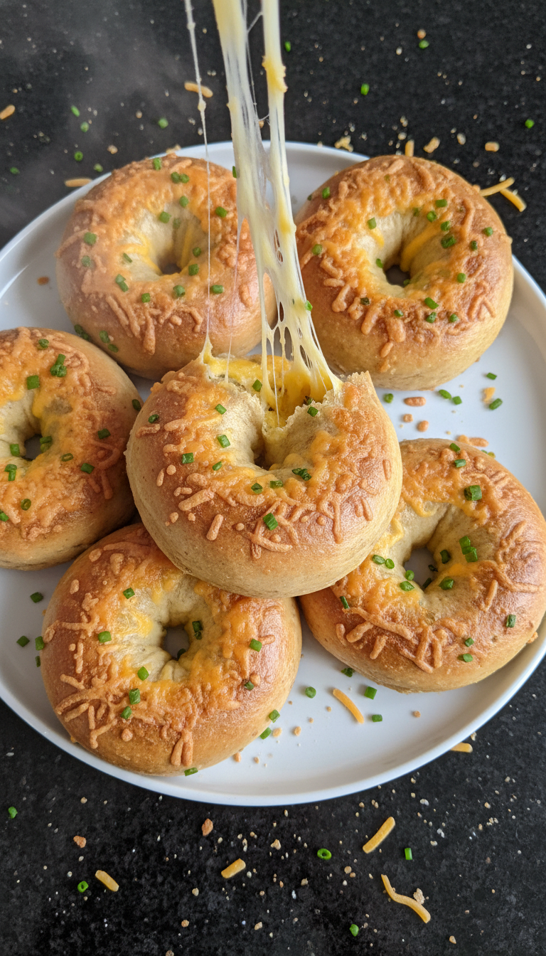Cheddar Chive High-Protein Bagels