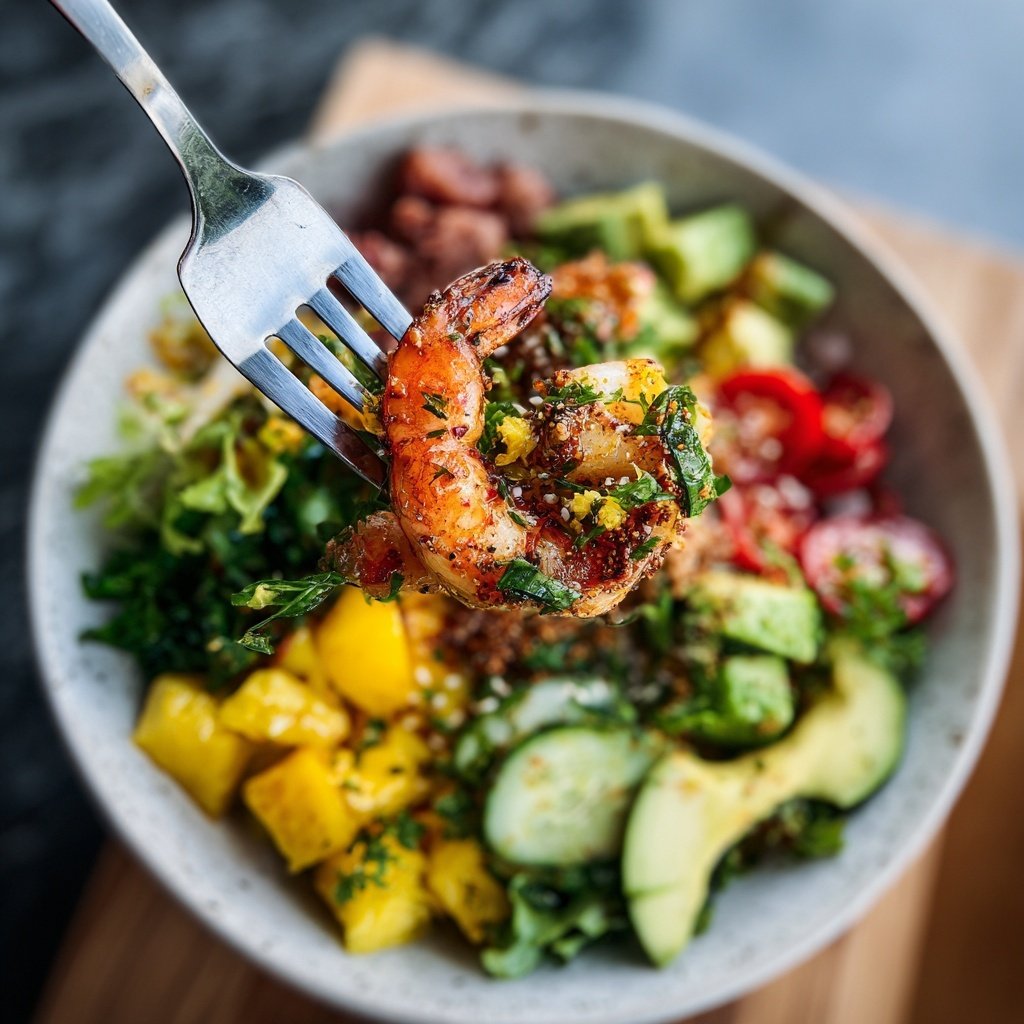 Tropical Surf and Turf Poke Bowl