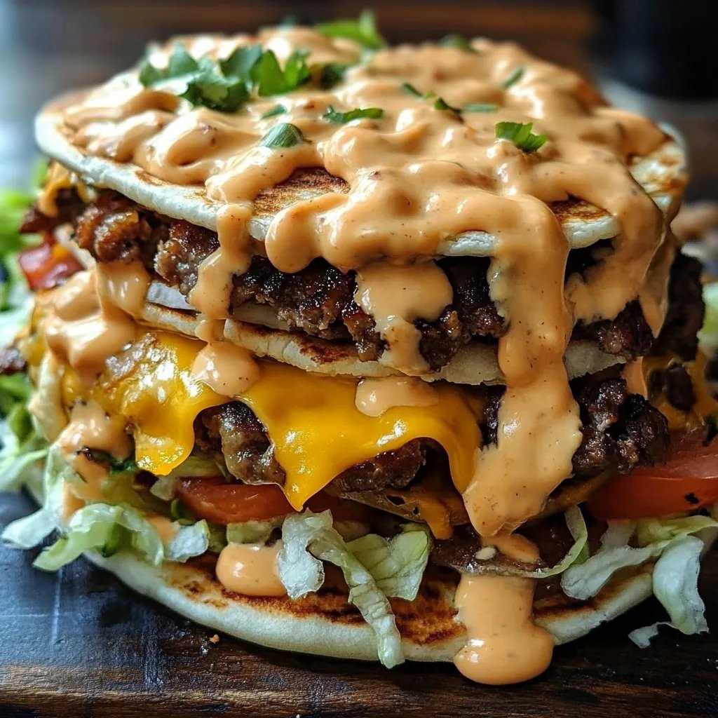 Big Mac Style Smash Burger Tacos