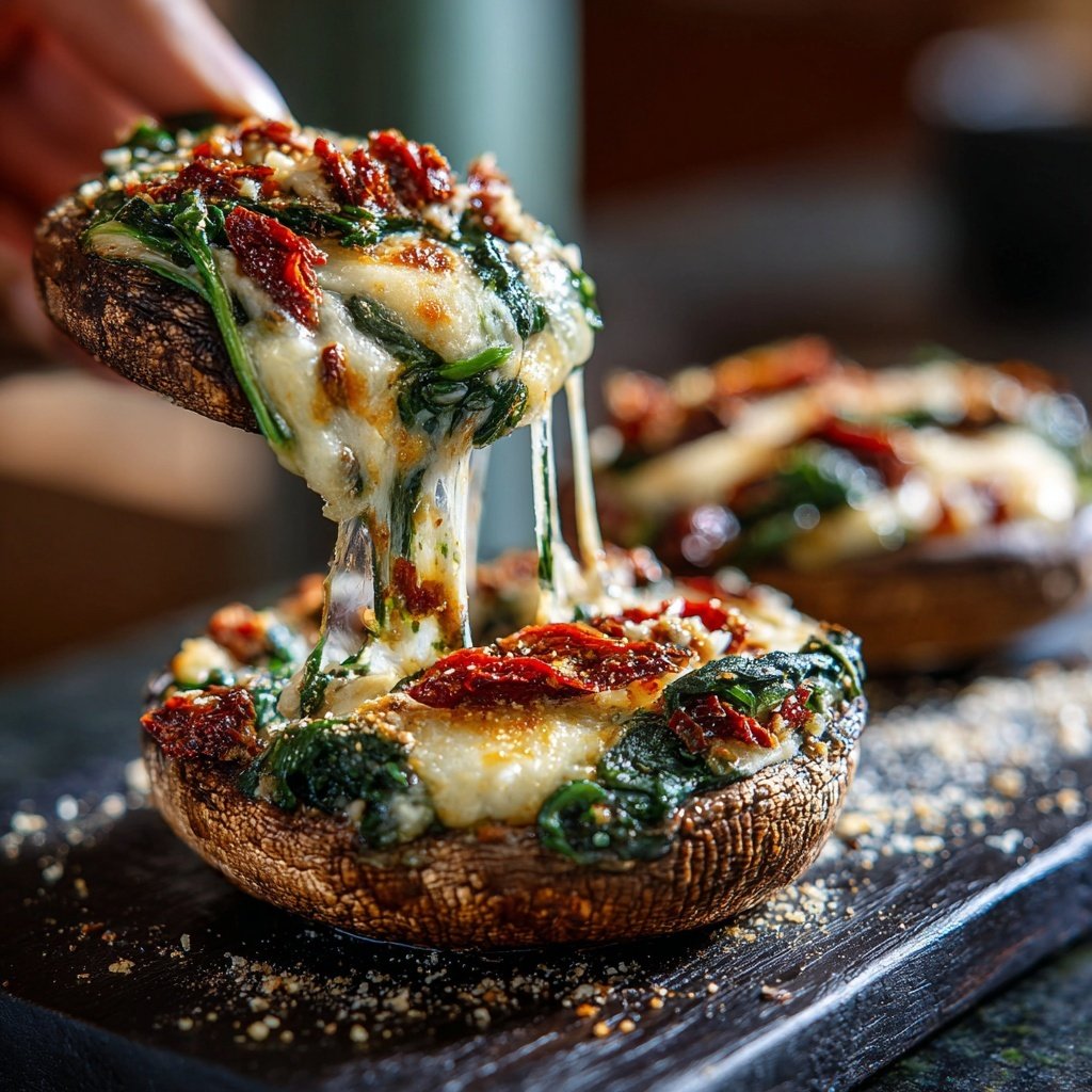 Stuffed Portobello Mushroom Burgers