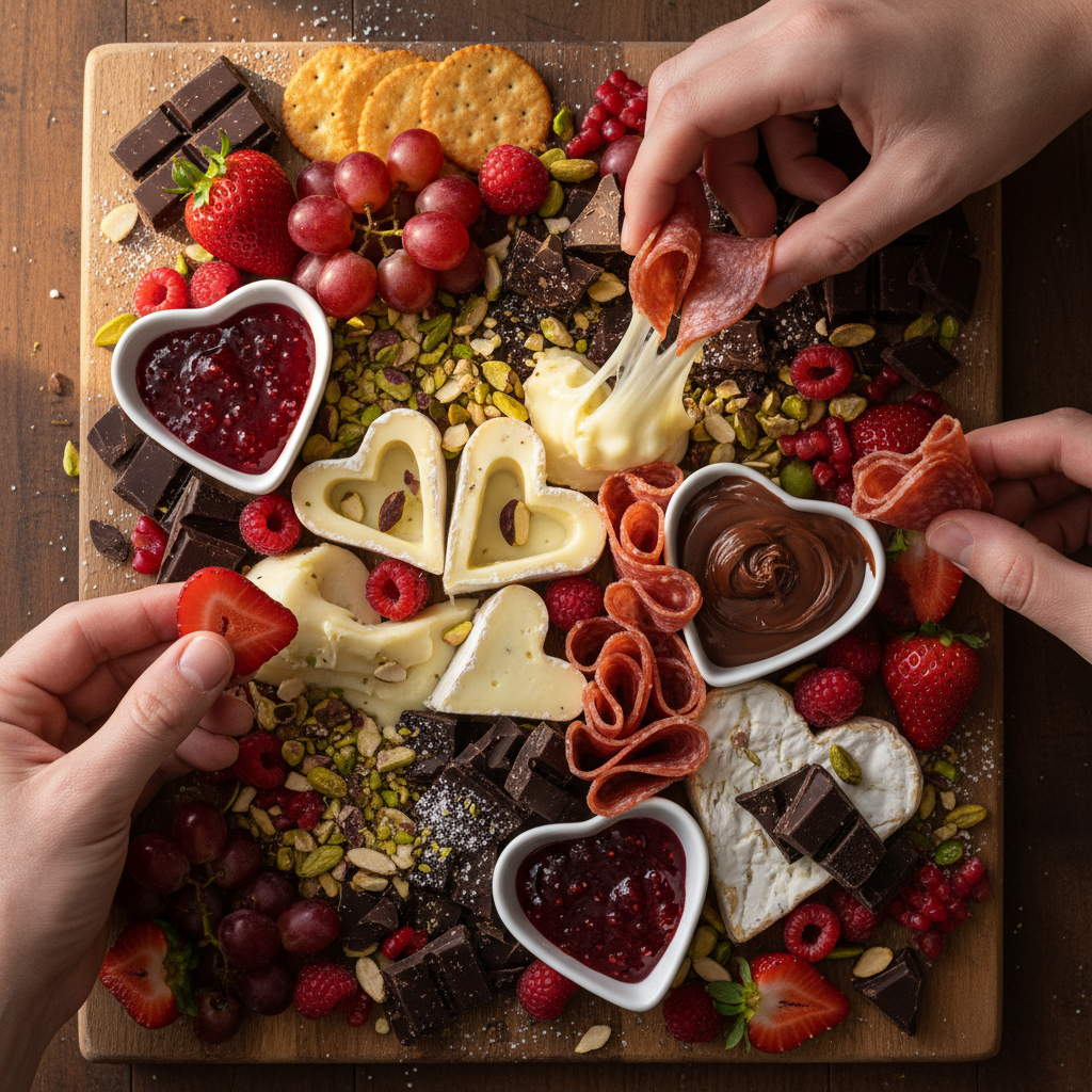 Valentine’s Day Charcuterie Delight