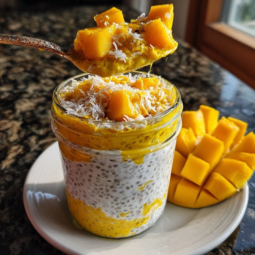 Mango Coconut Chia Pudding