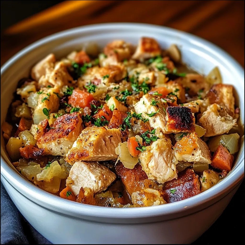 Crock Pot Chicken and Stuffing Dinner