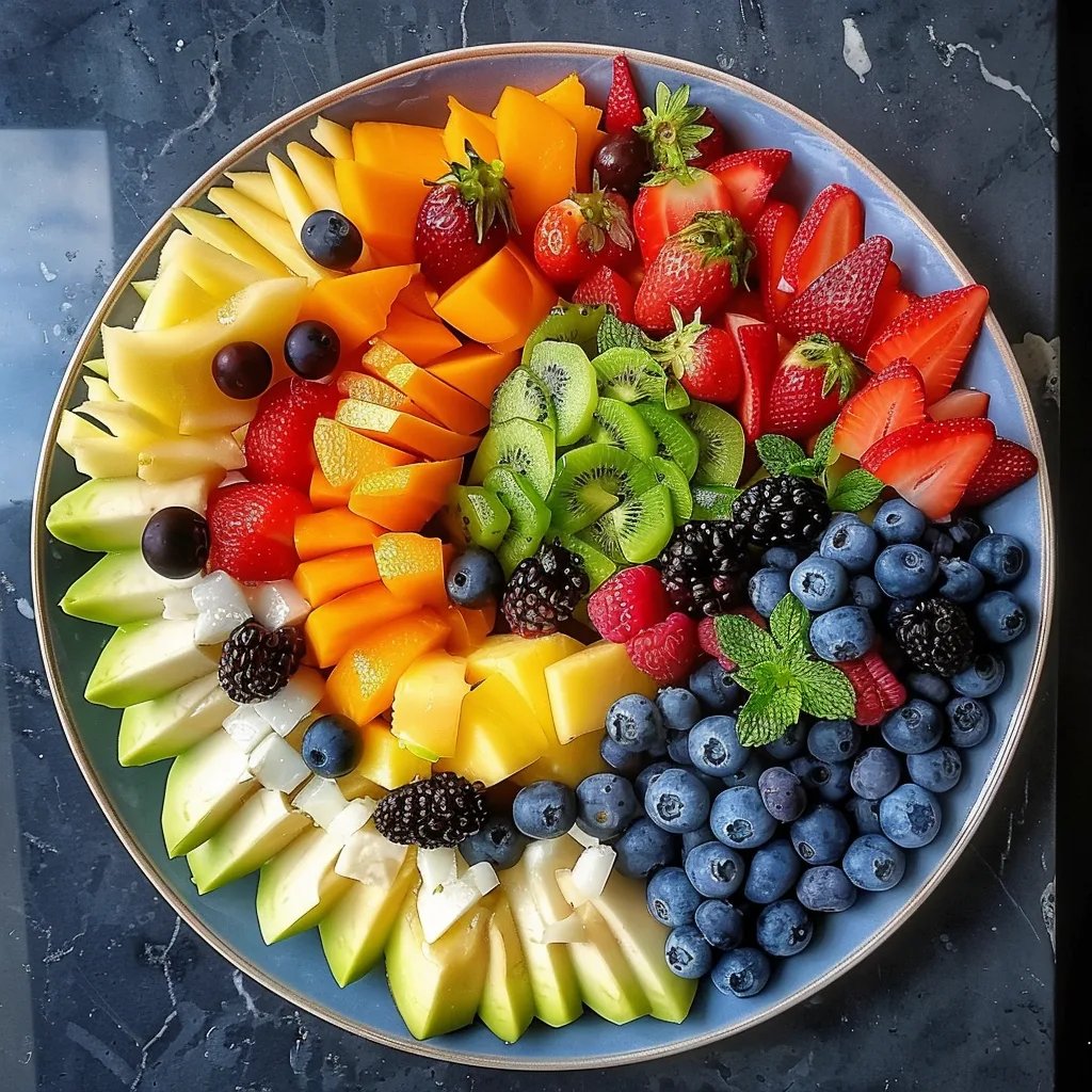 Fruit Flag and Eagle Platter