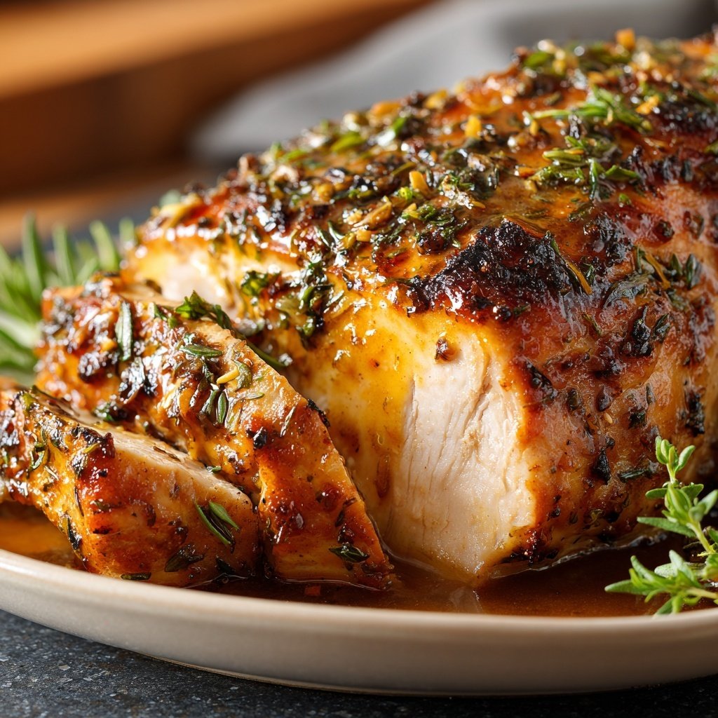 Herb Roasted Turkey Breast with Gravy