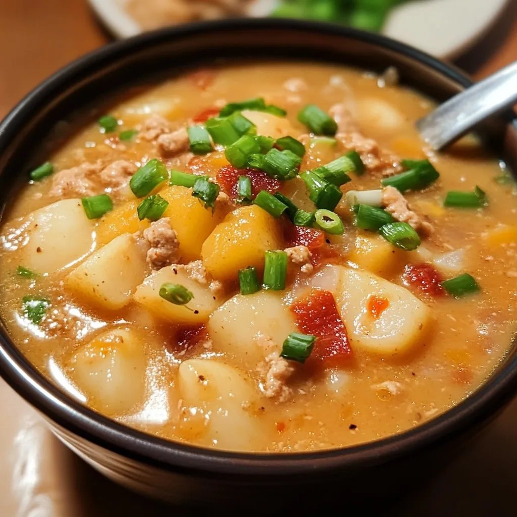 Spicy Crockpot Potato Soup