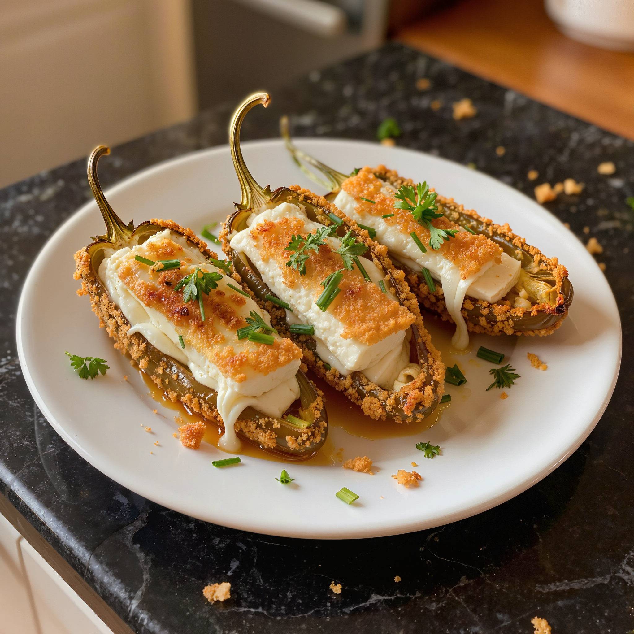 Stuffed Jalapenos with Feta