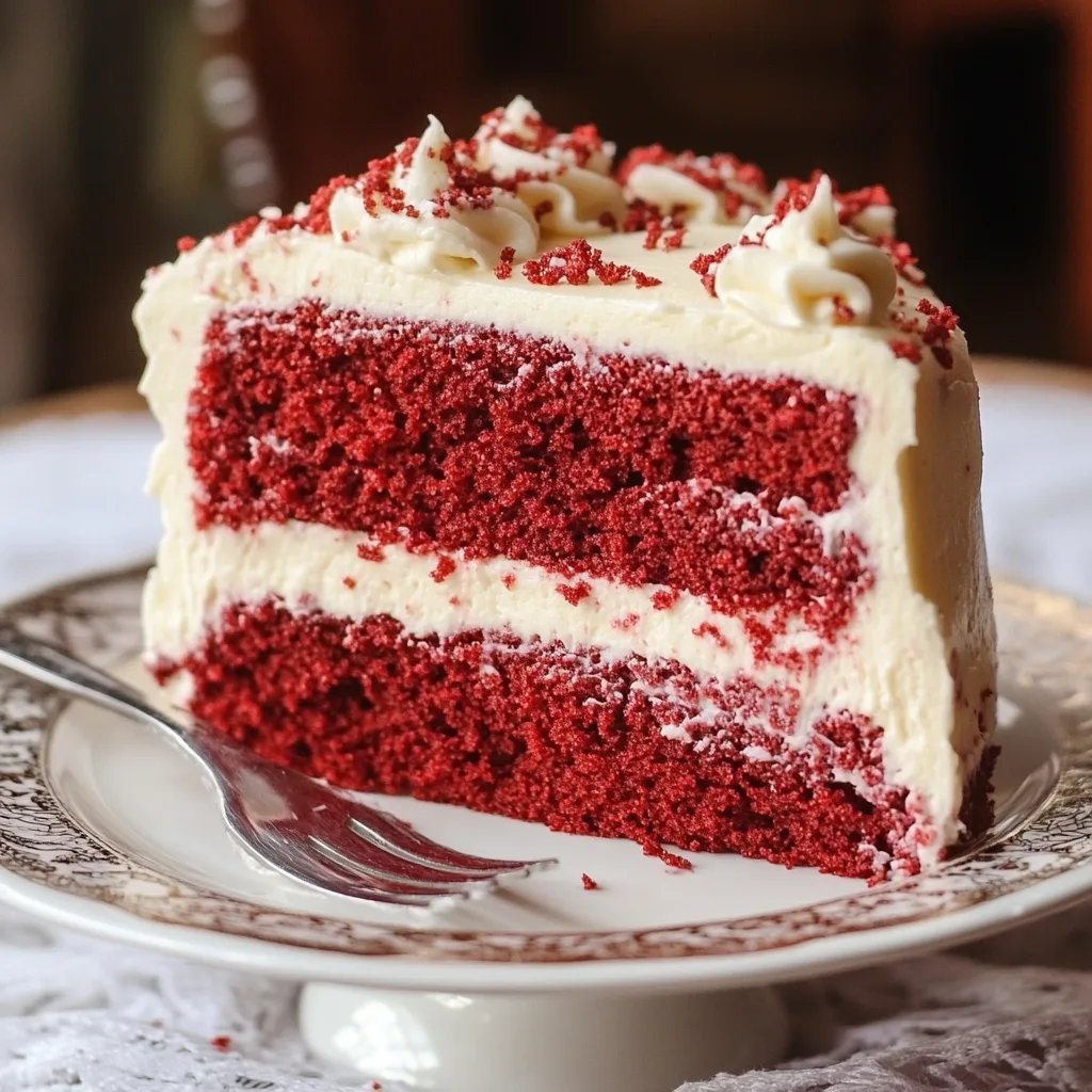 Red Velvet Birthday Cake with Cream Cheese Frosting