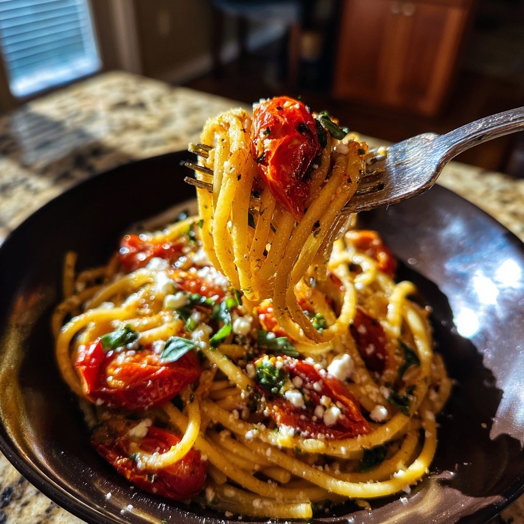 Roasted Tomato Feta Pasta