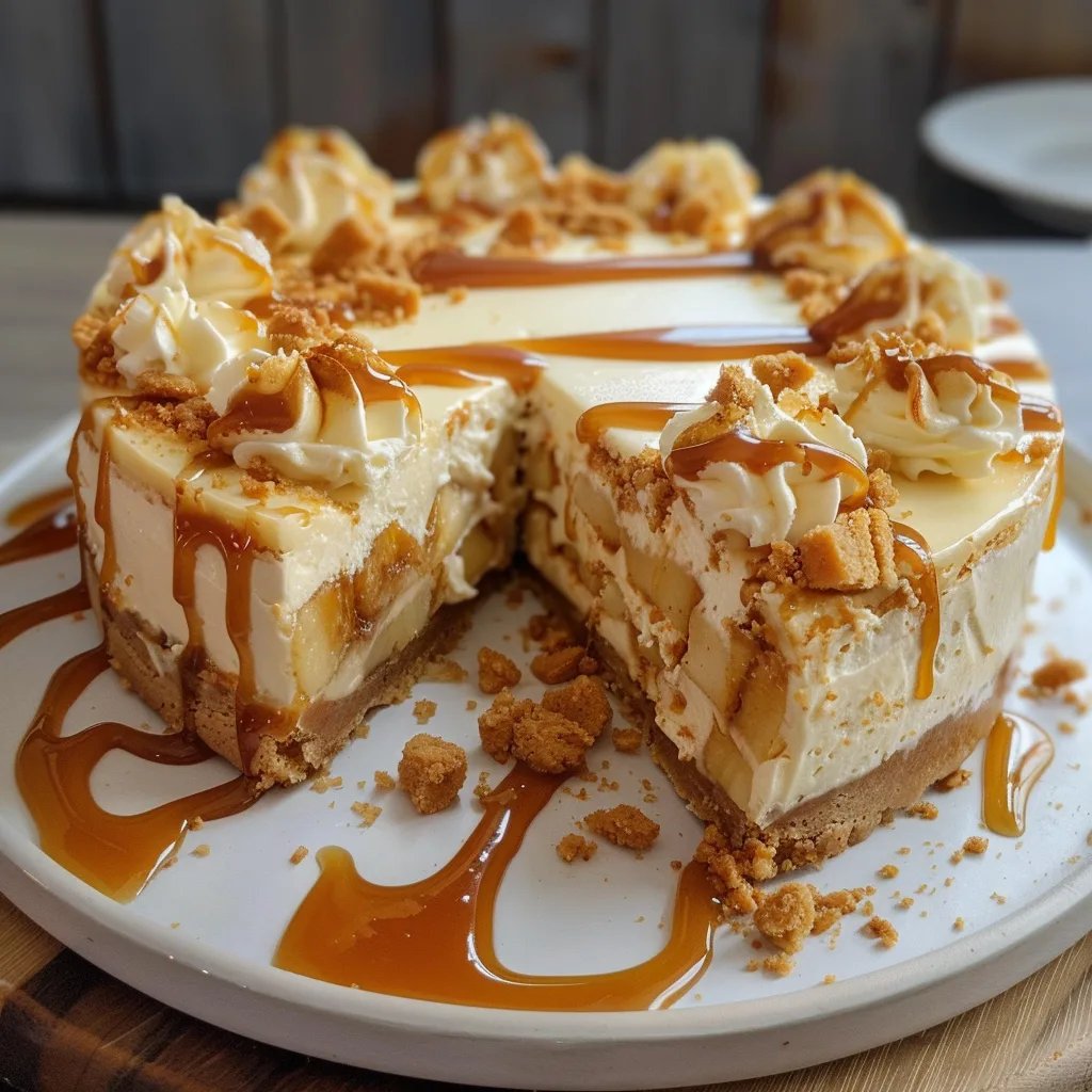 Salted Caramel Apple Pie Cheesecake