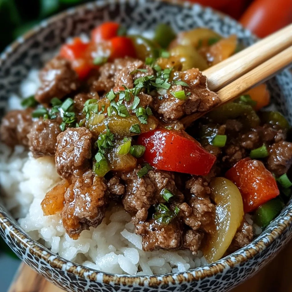 Beef & Pepper Rice Bowls: An Amazing Ultimate Recipe
