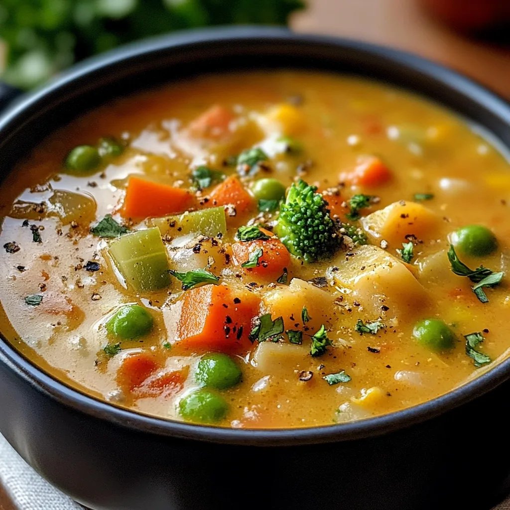 Veggie Pot Pie Soup