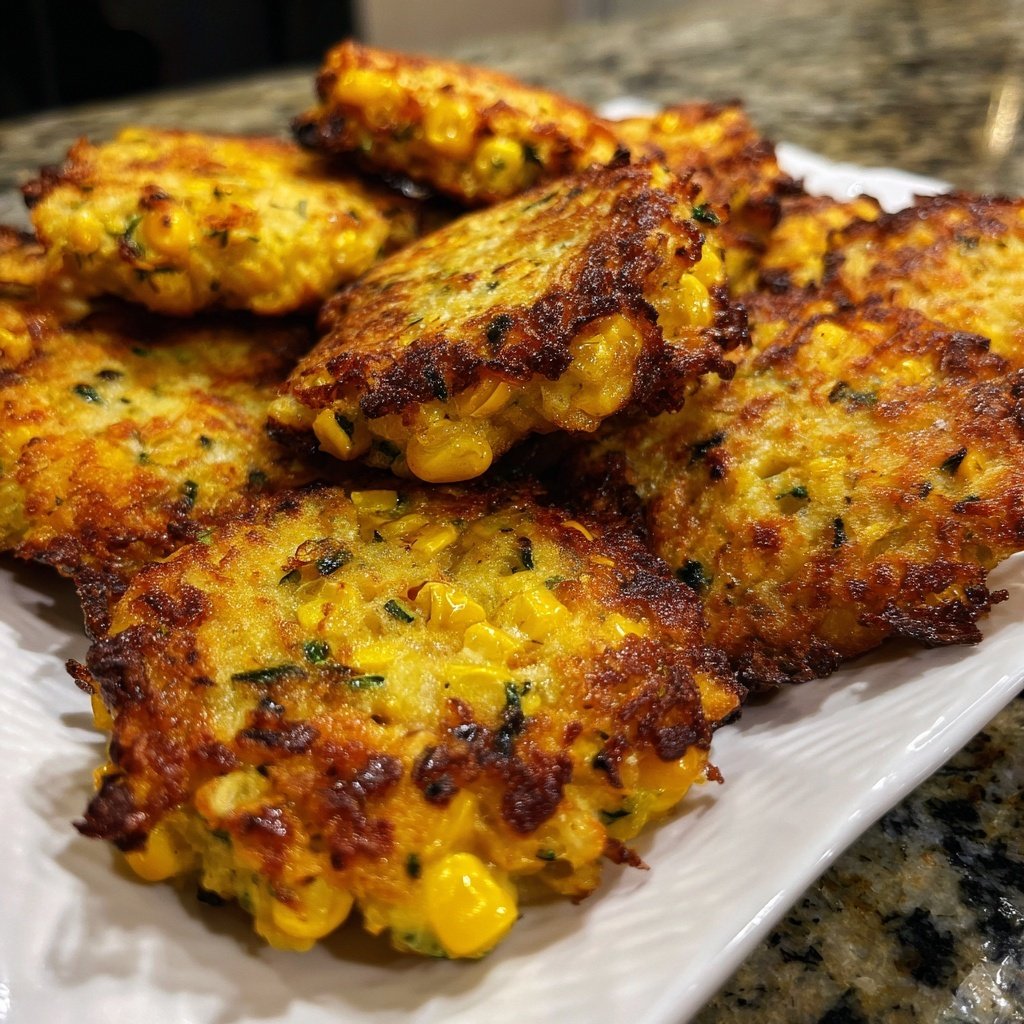 Zucchini and Corn Fritters